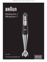 Braun Multiquick 7 Hand MQ 745 Manuale utente