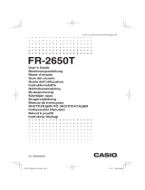 Casio FR-2650T Manuale utente