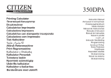 Citizen 350DPA Manuale utente