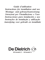 De Dietrich HW4646E1 Manuale del proprietario