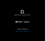 Definitive Technology BP9000 SERIES Manuale del proprietario