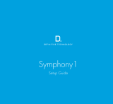 Definitive Technology Symphony 1 Manuale utente