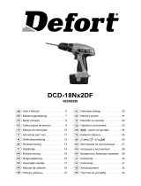 Defort DCD-18Nx2DF Manuale del proprietario