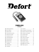 Defort DMM-600 Manuale del proprietario