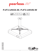 Peerless PJF3-UNVA-W Istruzioni per l'uso