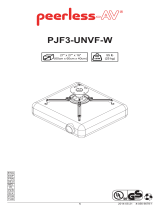 Peerless PJF3-UNVF-W Istruzioni per l'uso