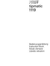Pfaff Tipmatic 1119 Manuale del proprietario