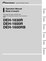 Pioneer DEH-1630R Manuale utente