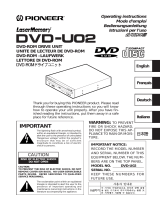 Pioneer DVD-U02 Manuale utente