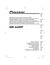 Pioneer gm 6400f Manuale utente