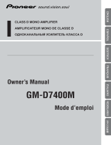 Pioneer GM-D7400M Manuale utente