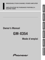 Pioneer gm x 354 Manuale utente