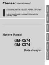 Pioneer gm x 374 Manuale utente