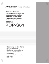 Pioneer PDP-S61 Istruzioni per l'uso