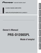 Pioneer PRS-D1200SPL Manuale utente