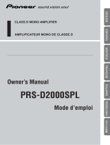 Pioneer PRS-D2000SPL Manuale utente