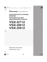 Pioneer VSX-D812 Manuale utente