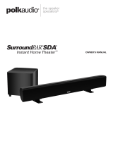 Polk Audio SurroundBAR SDA Manuale del proprietario