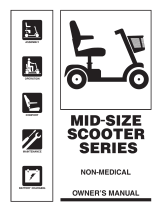 Pride Mobility Mid-Size Scooter Manuale del proprietario
