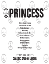 Princess 201950 Classic Saloon Juicer Manuale del proprietario