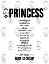 Princess ice crusher silver Manuale del proprietario