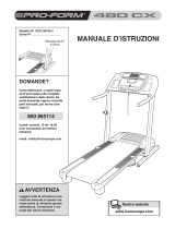 ProForm 480 Cx Treadmill Manuale del proprietario