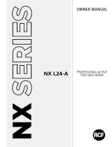 RCF NX L24-A NX Series Manuale del proprietario