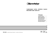 Roadstar TTR-8633 Manuale del proprietario