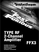 Rockford Fosgate FFX3 Manuale utente