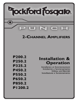 Rockford Fosgate Punch P400-2 Manuale utente