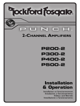 Rockford Fosgate Punch P500-2 Manuale utente