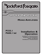 Rockford Fosgate Punch P600.I bd Manuale utente
