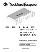 Rockford R750-1D Manuale utente