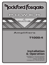 Rockford Fosgate T1000-4 Manuale utente