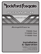 Rockford Fosgate Power T500-1bd Manuale utente