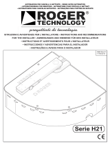 Roger Technology 230v Set H21/510 Guida d'installazione
