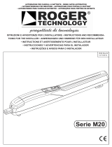 Roger Technology 230V Set M20/342 Guida d'installazione