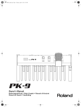 Roland PK-9 Manuale utente
