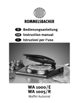Rommelsbacher WA1000E Manuale del proprietario