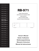Rotel RB-971 Manuale utente