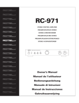 Rotel RC-971 Manuale utente