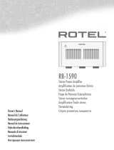 Rotel RB-1590 Manuale del proprietario