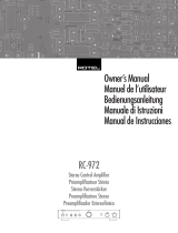 Rotel RC-972 Manuale del proprietario