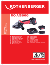 Rothenberger Angle grinder RO AG 8000 Manuale utente