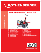 Rothenberger Electric threading machine SUPERTRONIC 2SE Manuale utente