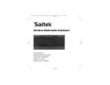 Saitek Slimline Multi-media keyboard Manuale del proprietario