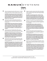 Sanus VISIONMOUNT FLAT PANEL WALL MOUNT-VMPL Manuale del proprietario