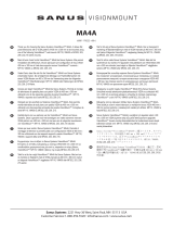 Sanus MA4A Manuale del proprietario