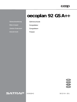 Satrap OECOPLAN 92 GS A++ Manuale utente