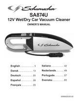 Schumacher SA874U 12V Wet/Dry Car Vacuum Manuale del proprietario